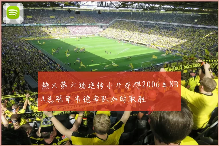 热火第六场逆转小牛夺得2006年NBA总冠军韦德率队加时取胜